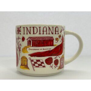 Starbucks INDIANA Been There Series Coffee Mug Across The Globe Hoosier State